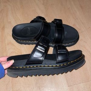 Dr Marten Myles Brando Leather Buckle Sandals